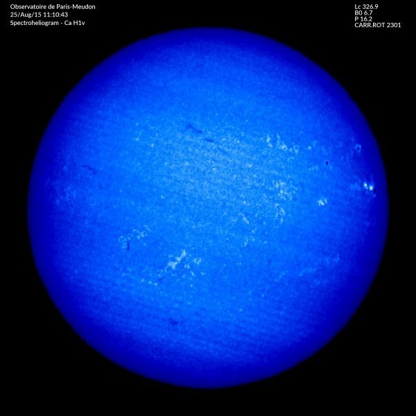Raie CaII H 3967.0 A (aile bleue)