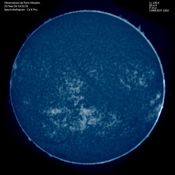 Raie CaII H 3933.7 A protubérances avec lune artificielle