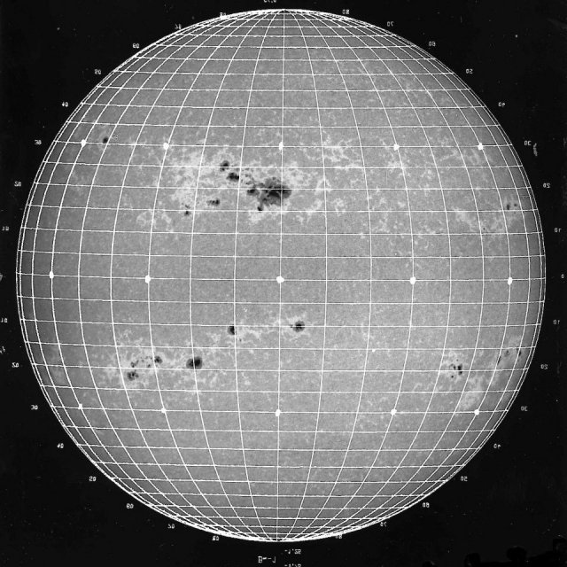 Spectrohéliogramme du 14 Juin 1989 - K1V